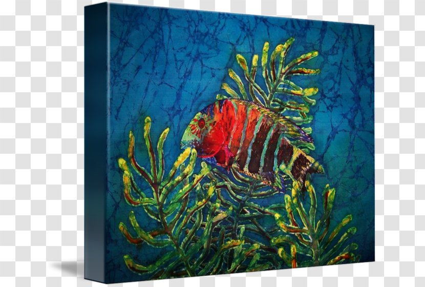 Gallery Wrap Painting Seahorse Ecosystem Fauna - Aquarium Decor Transparent PNG