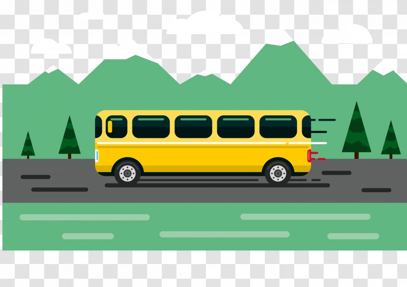Bus Icon - Cartoon - Vector Transparent PNG
