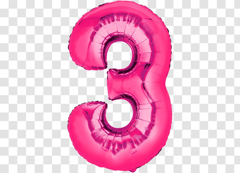 Betallic Balloon Number Party Birthday Foil #2 Transparent PNG