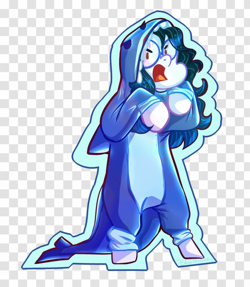 Mammal Clip Art Illustration Human Behavior Cobalt Blue - Watercolor - Kigurumi Transparent PNG