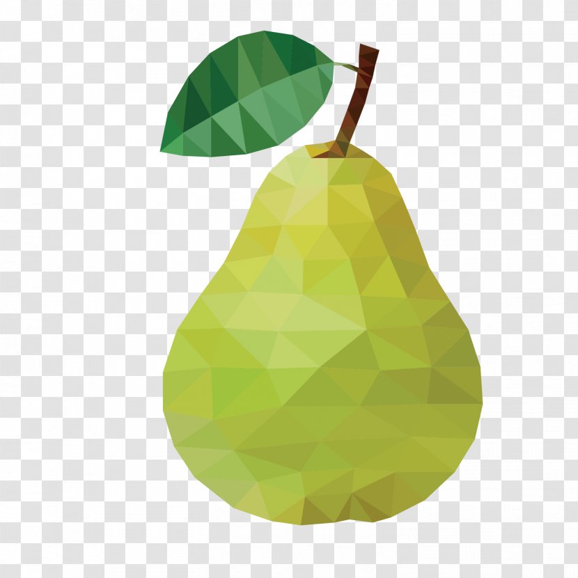 Pear Euclidean Vector Fruit Auglis - Geometric Transparent PNG
