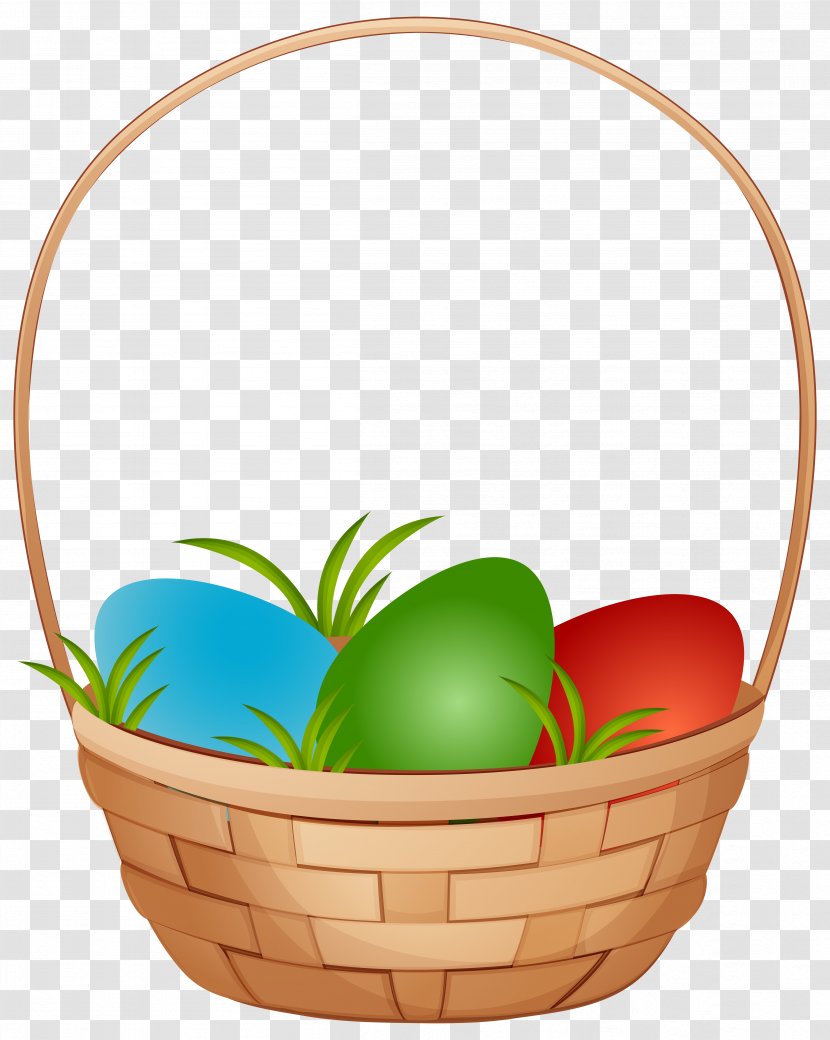 Easter Basket Egg Clip Art - Produce - With Eggs Image Transparent PNG