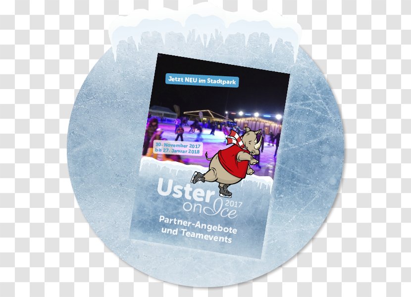 Uster Eisfeld School Text Christmas Ornament - Ice Package Transparent PNG