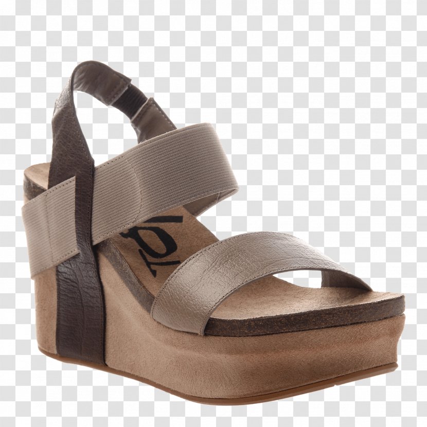Wedge Sandal Shoe Clothing Leather - Slide - Platform Shoes Transparent PNG