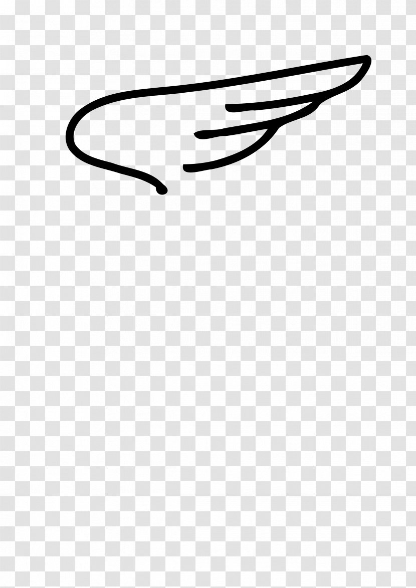 Wing Airplane Clip Art - Closed - Line Transparent PNG