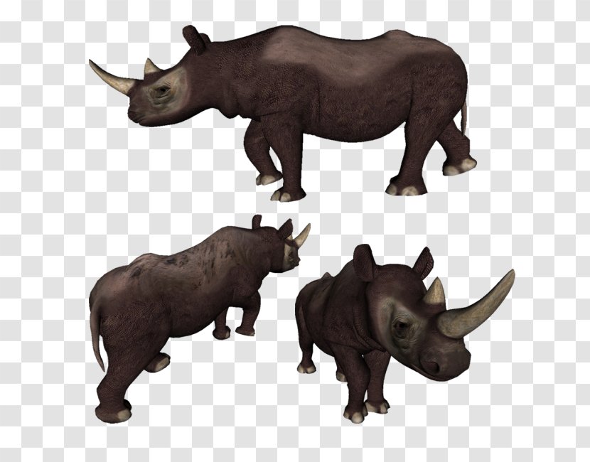Rhinoceros Cattle Horn Terrestrial Animal - Like Mammal - Elegant Fashion Scale Texture Material Transparent PNG