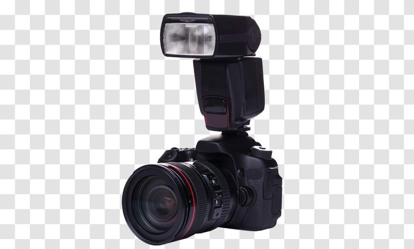 Digital SLR Camera Lens Photography Flash Single-lens Reflex - Mirrorless Interchangeablelens - Electronics Material Free Download Transparent PNG