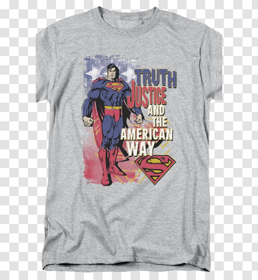 Superman T-shirt Batman Aquaman Martian Manhunter - Clothing Transparent PNG