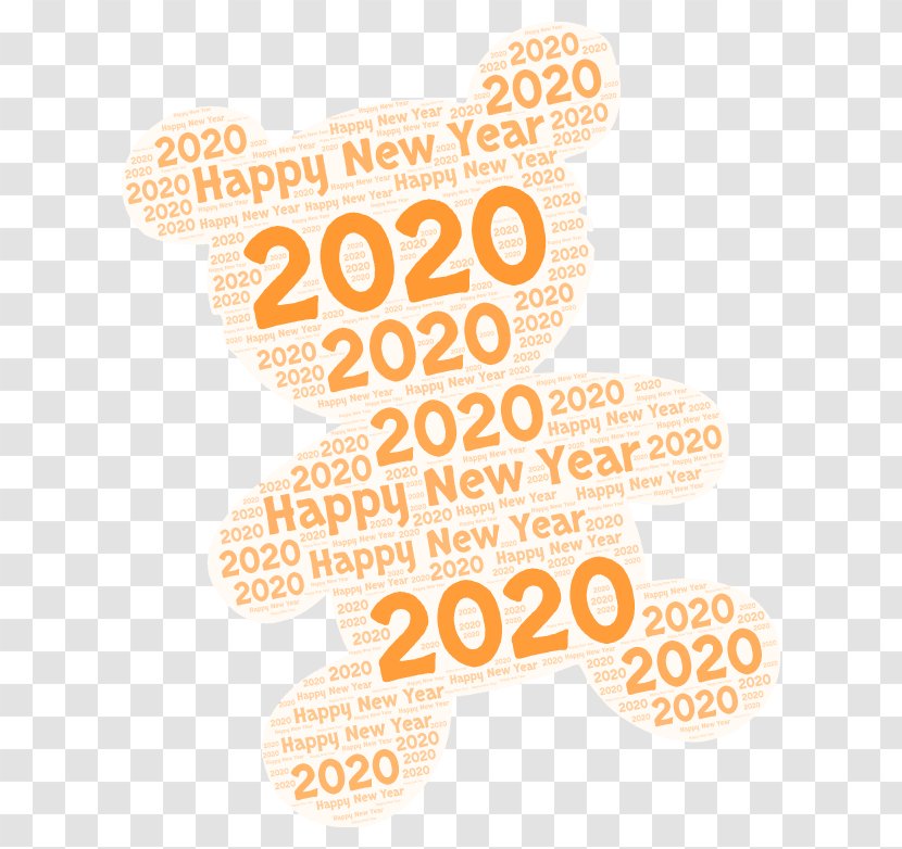 Happy New Year Logo 2020 - Text - Brand Transparent PNG