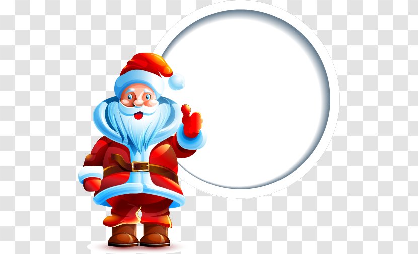 Santa Claus Clip Art - Christmas - Hand-painted In A Circular Pattern Transparent PNG