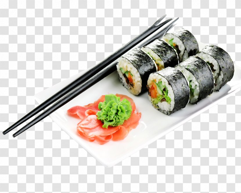 Sushi Makizushi Japanese Cuisine Sashimi Onigiri - Restaurant Transparent PNG