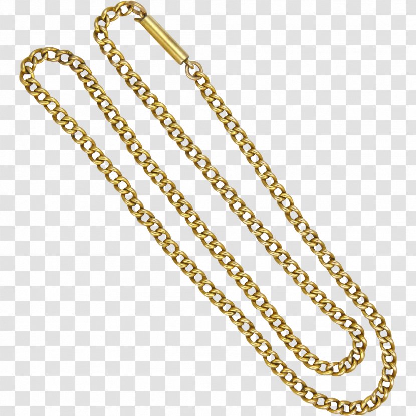 Chain Jewellery Necklace Gold Metal - Body Transparent PNG