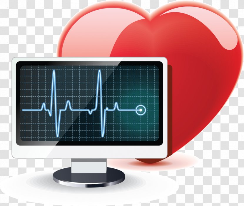 Medical Device Electrocardiography Hospital Physician Diagnosis - Computer Monitor Accessory - Data Vector Transparent PNG