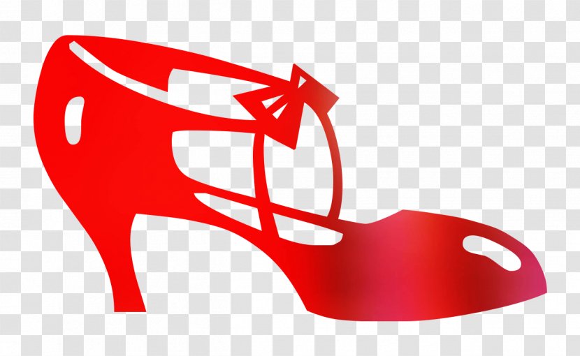 Clip Art Slipper Image High-heeled Shoe - Red - Basic Pump Transparent PNG