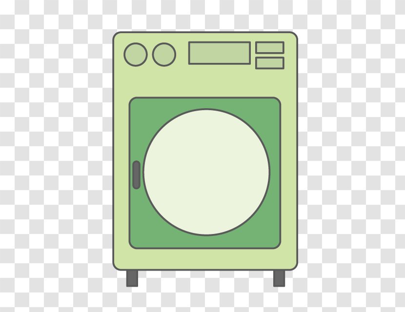 Washing Machines Laundry Illustration Clothes Dryer - Green - Distribution Transparent PNG