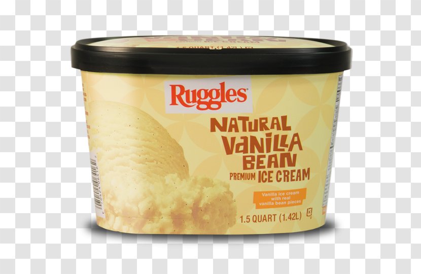 Ice Cream Vanilla Flavor Dish - Bean Transparent PNG