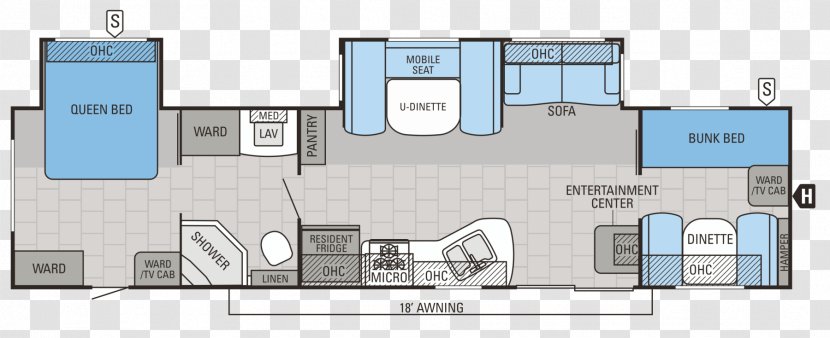 Floor Plan Caravan Jayco, Inc. Room Kitchen - Jayco Inc Transparent PNG