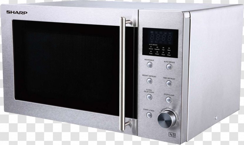 Microwave Oven Home Appliance Stainless Steel Defrosting User Guide - Kitchen Transparent PNG