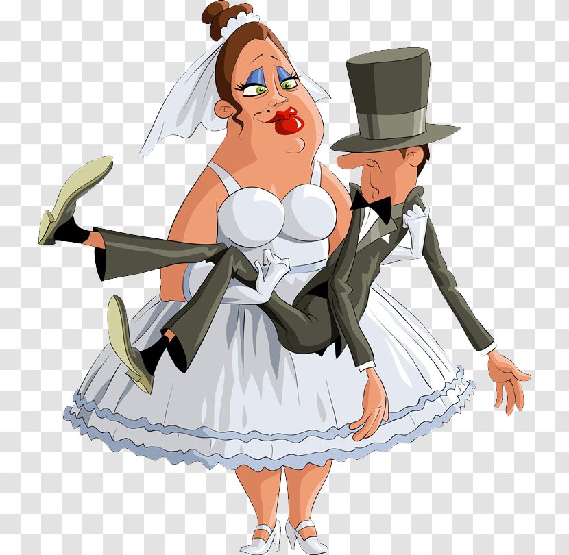 Animation Wedding Download Clip Art - Frame - Humorous Characters Illustration Transparent PNG