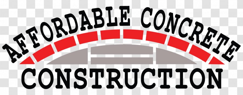 Affordable Concrete Construction LLC Architectural Engineering Brick Logo Transparent PNG