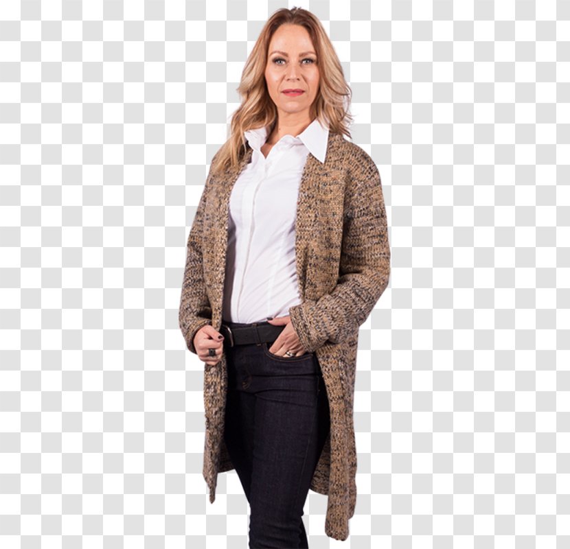 Cardigan Neck Sleeve Jacket Transparent PNG