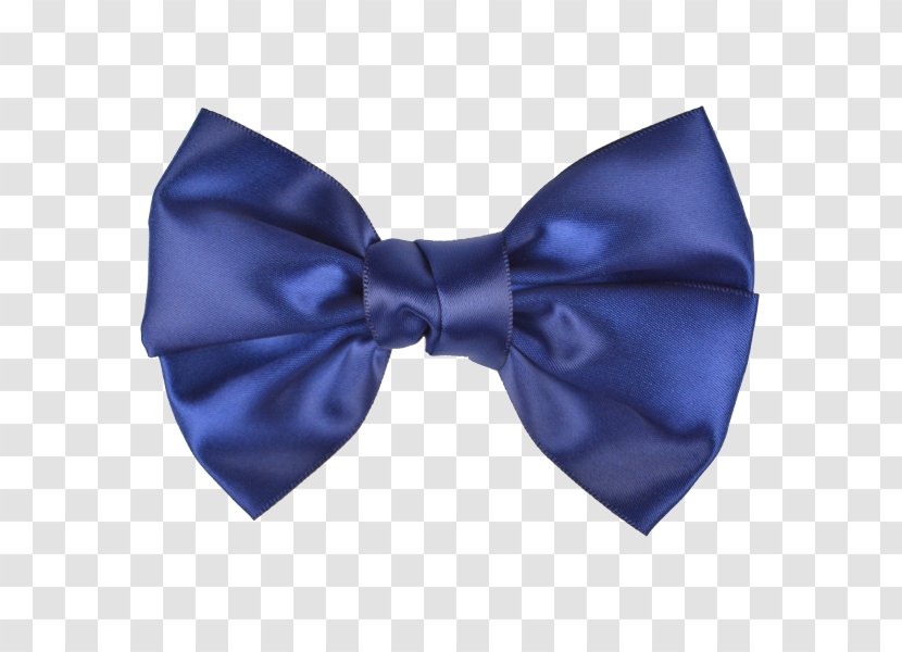 Bow Tie Necktie Navy Blue Royal Polka Dot - Fishnet - Red Satin Ribbon Transparent PNG