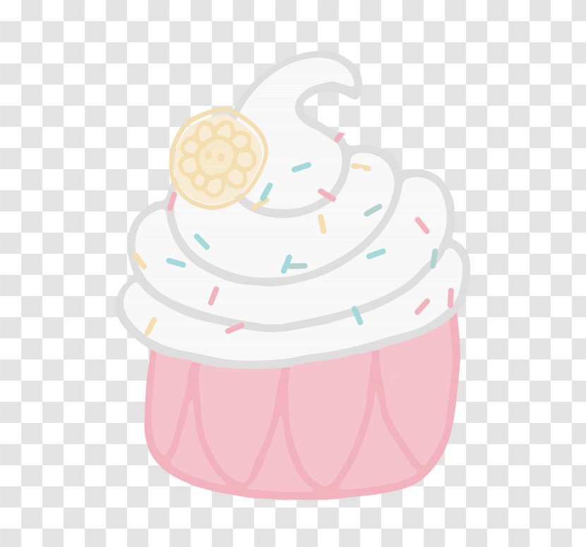 Frosting & Icing Buttercream - Pink Cupcake Transparent PNG