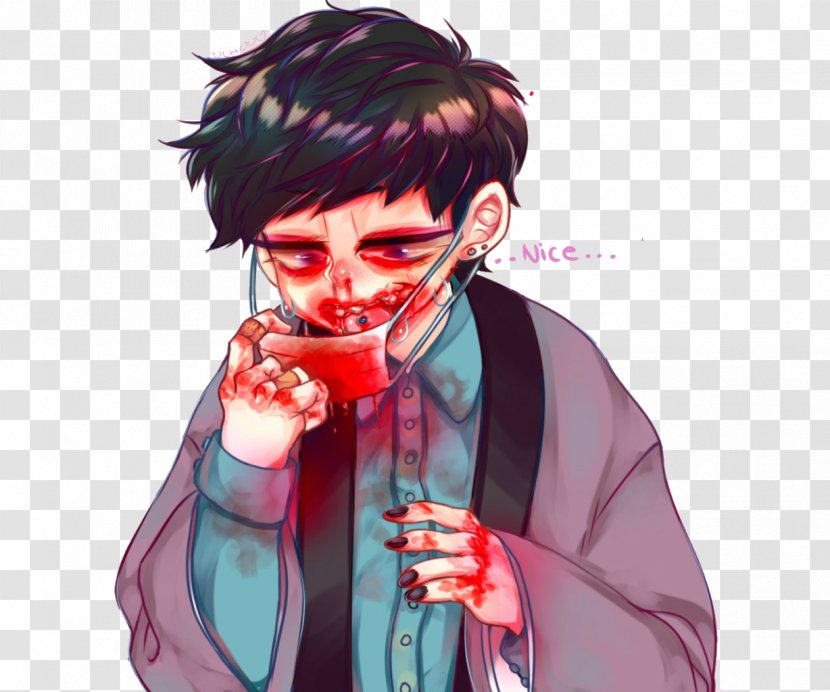 Blood Bleeding Nose Red - Watercolor Transparent PNG