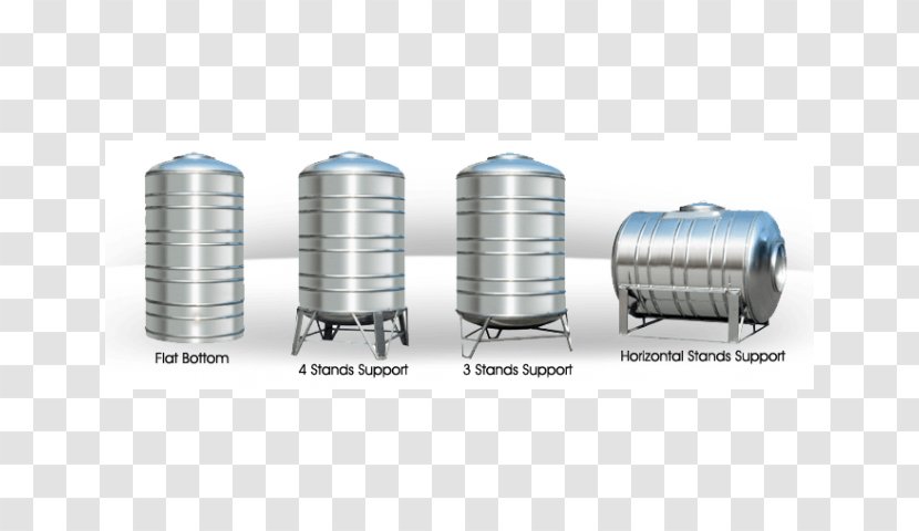 Stainless Steel Water Storage Tank Transparent PNG