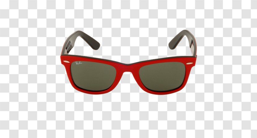 Goggles Sunglasses Ray-Ban Wayfarer Folding Flash Lenses - Red - Coffee Arabic Transparent PNG