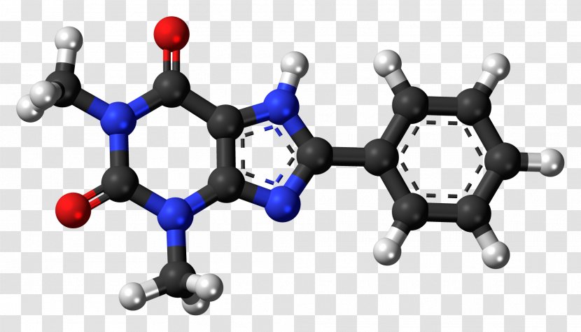 Theobromine Tea Molecule Chemistry Chemical Substance - Molecular Model Transparent PNG