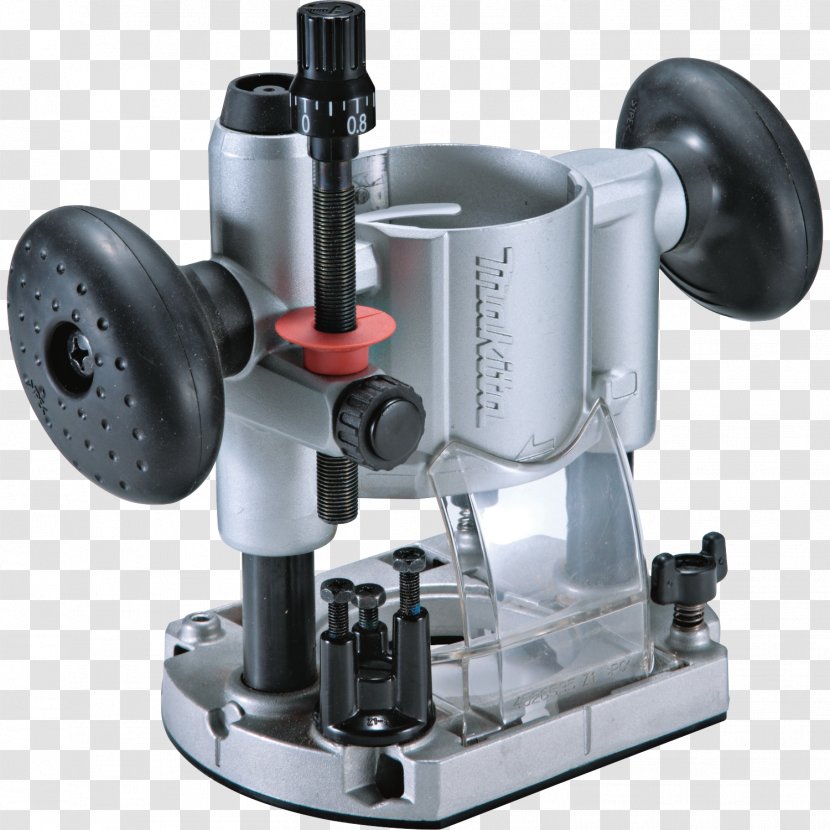 Makita 195563-0 Plunge Base 196094-2 Compact Router RT0700CX2 - Silhouette Transparent PNG