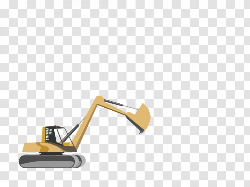 Excavator Bulldozer - Yellow Transparent PNG