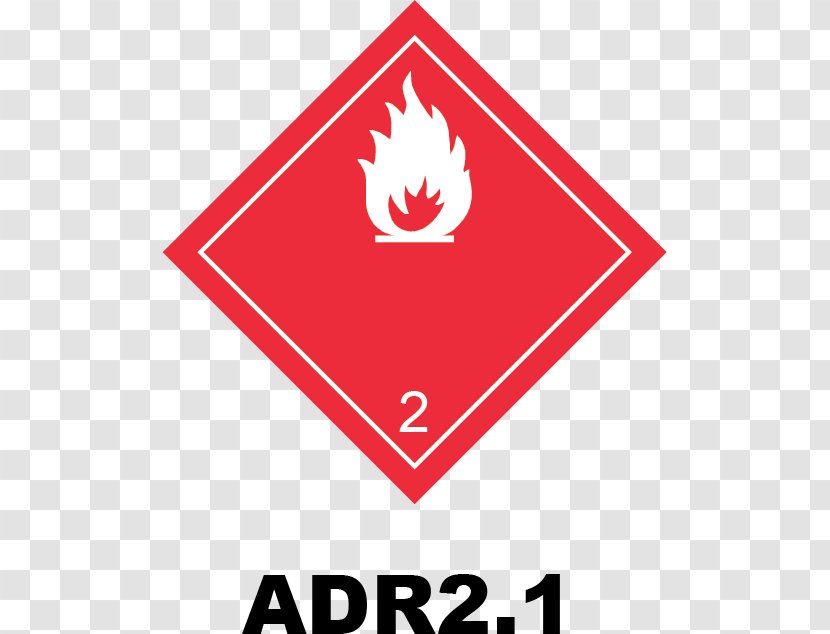 Dangerous Goods Combustibility And Flammability HAZMAT Class 2 Gases ADR - Rectangle - Soft Sister Transparent PNG