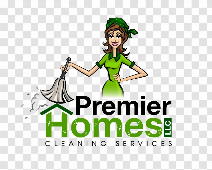Premier Homes Cleaning Services Logo Maid Service Clip Art Illustration - Brand - Housekeeping Transparent PNG