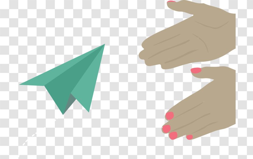 Content Science Hand Model Logo Thumb Product Design - Simple Paper Airplane Plans Transparent PNG