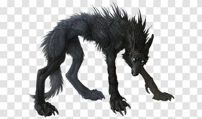 Dog Drawing Werewolf Art Black Shuck - Demon Transparent PNG