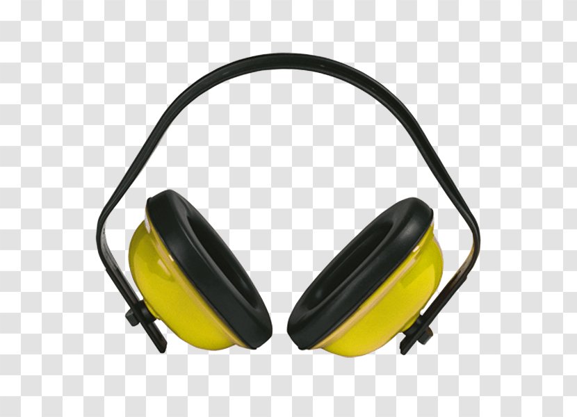 Headphones Personal Protective Equipment Hearing Workwear - Yellow Transparent PNG
