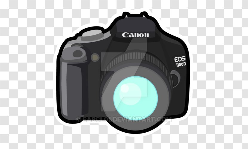 Canon EOS Camera Cartoon Drawing Clip Art - Photography - Photo Cameras Transparent PNG