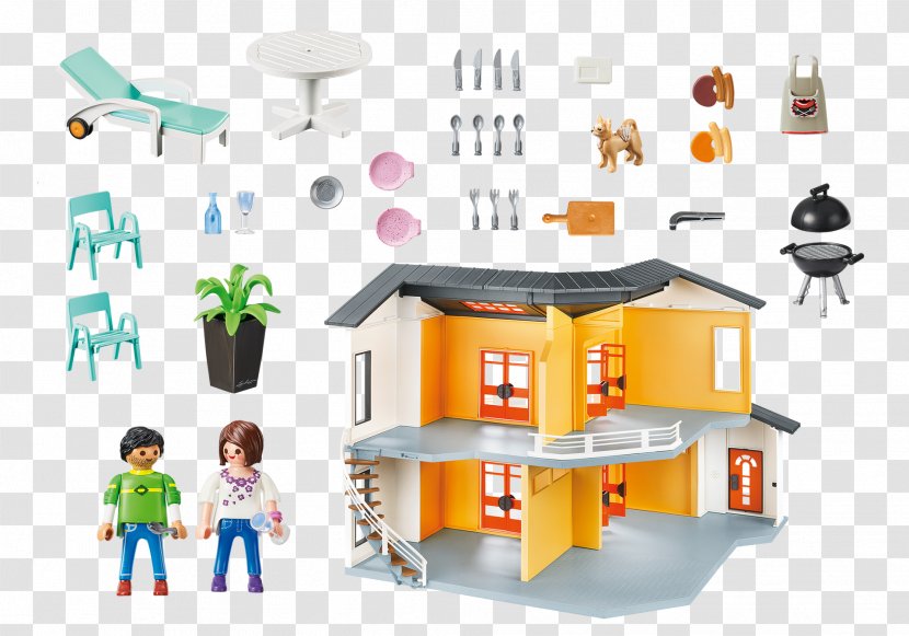 Playmobil Lego House Toy Dollhouse - Furnished Shopping Mall Playset - Modern Building Transparent PNG