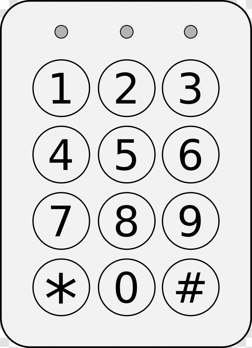 Computer Keyboard Telephone Keypad Clip Art Numeriek Mobile Phones 