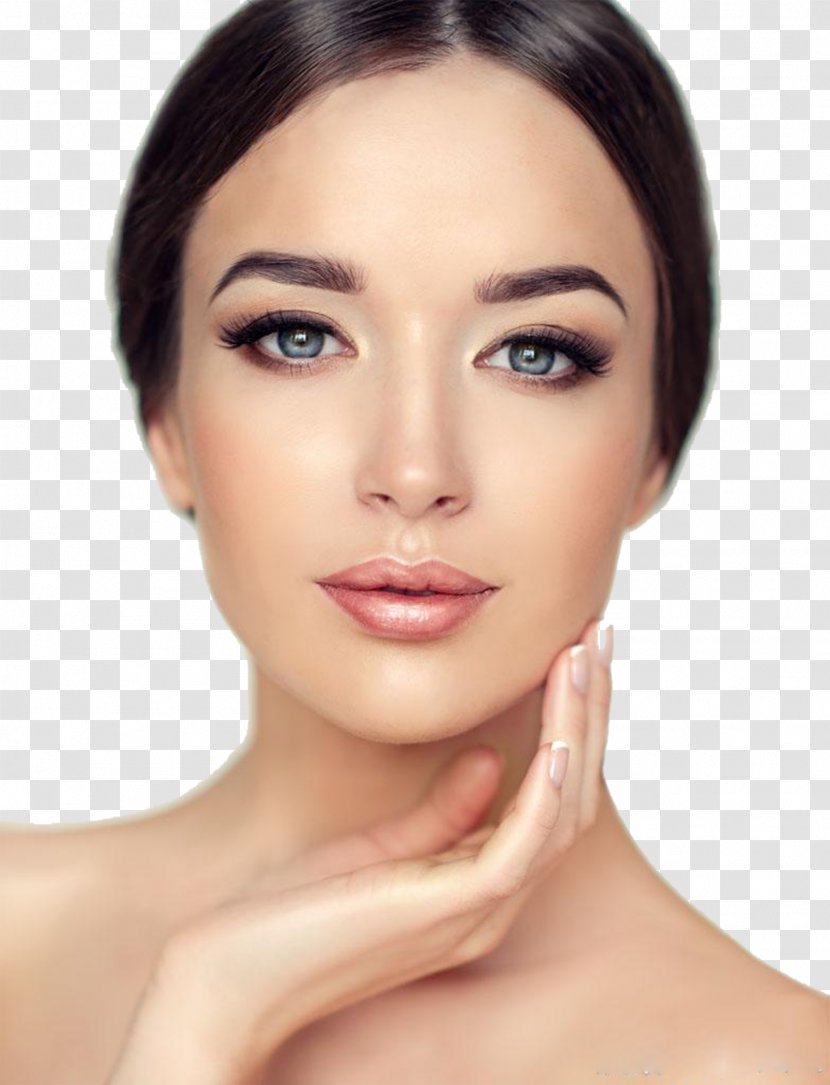 Lotion Facial Woman Cosmetics - Eyelash - Face Closeup Transparent PNG