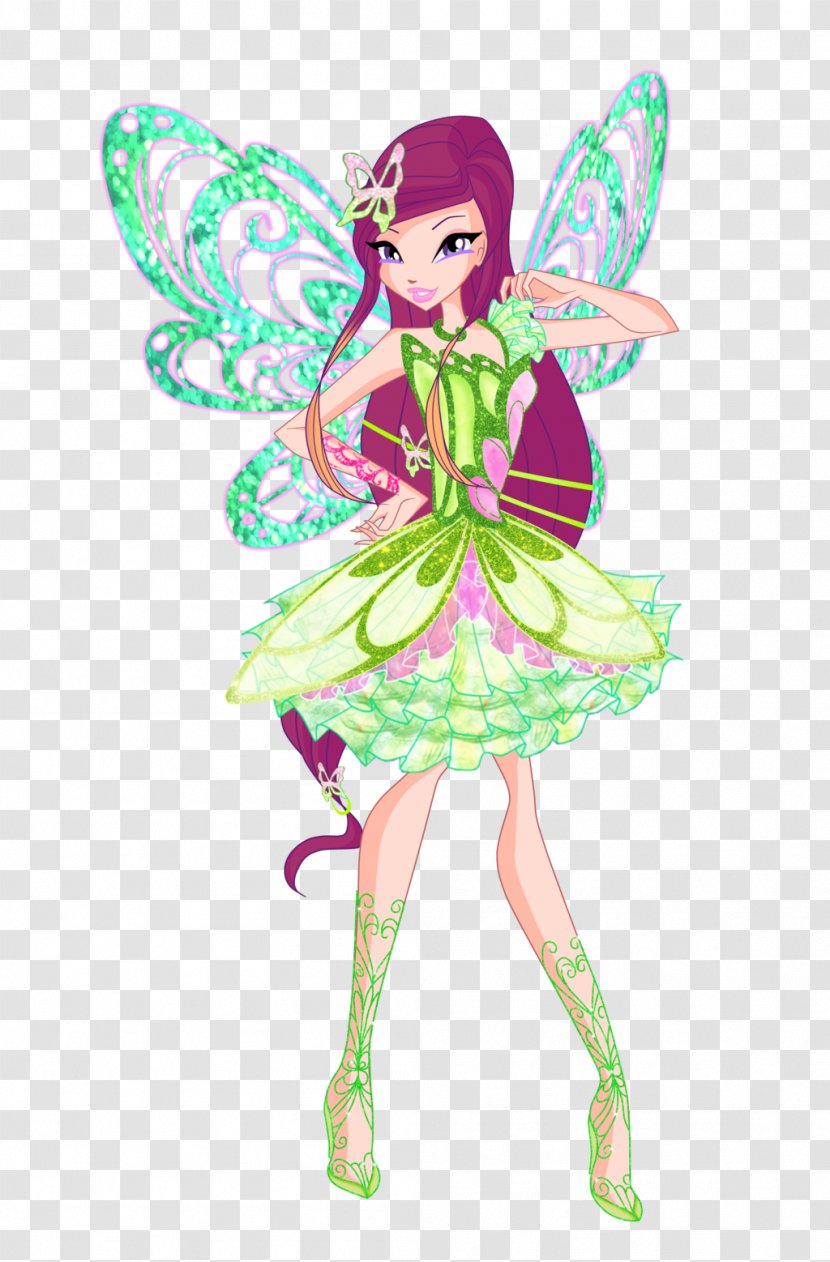 Roxy Flora Bloom Tecna Fairy - Mythical Creature Transparent PNG
