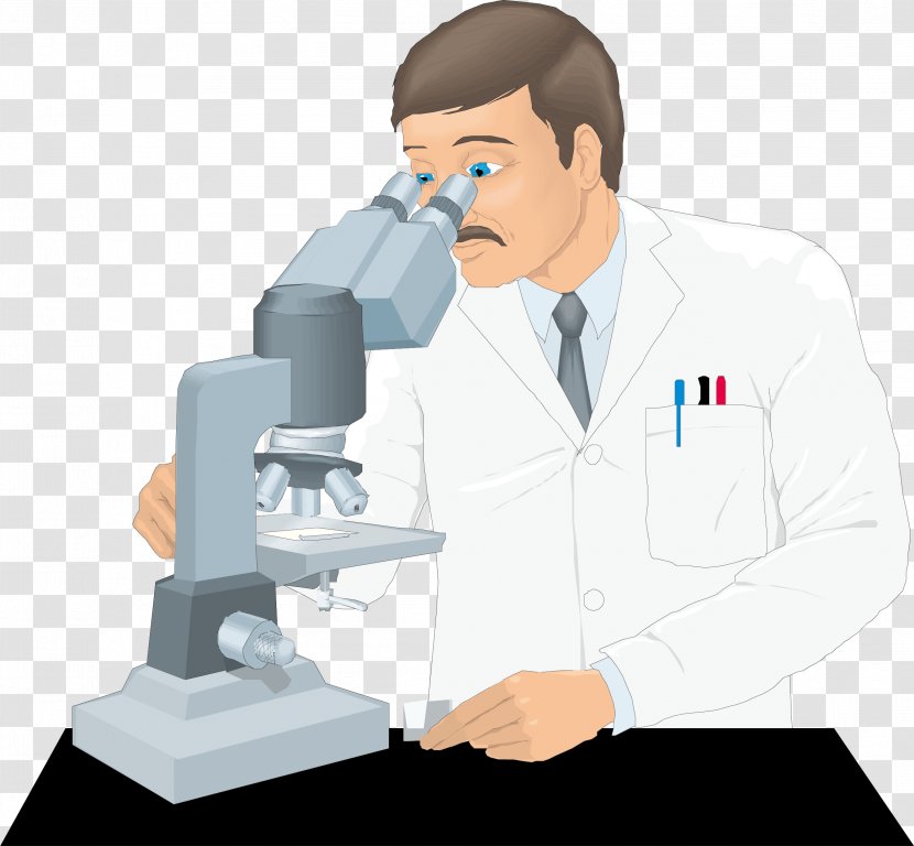 Microscope Science Icon - Profession - A Doctor With Transparent PNG
