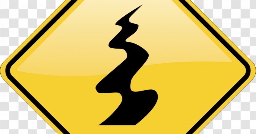 Road Traffic Sign Logo Brand - Symbol - Winding Transparent PNG