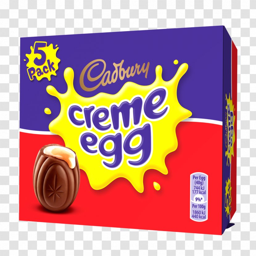 Cream Cadbury Creme Egg Mini Eggs - Milk Chocolate Transparent PNG