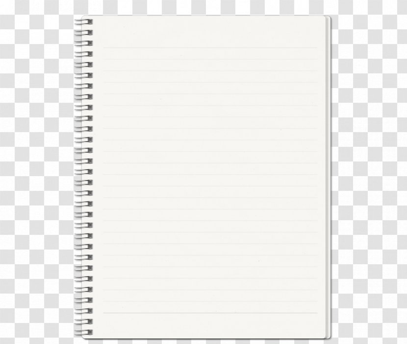 Paper Square Area Notebook White - Rectangle - Blank Spiral Transparent PNG