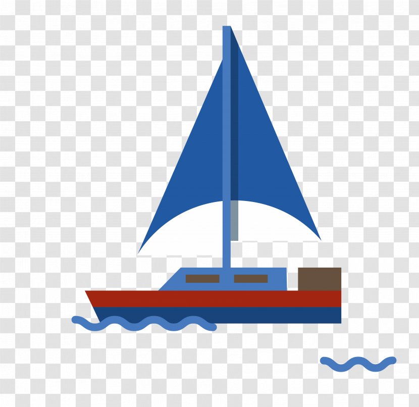 Sailing Ship The Sea - Cone - Vector Material Transparent PNG