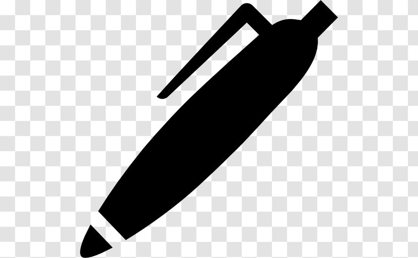 Ballpoint Pen Pens Paper Symbol - Black And White - Tool Transparent PNG