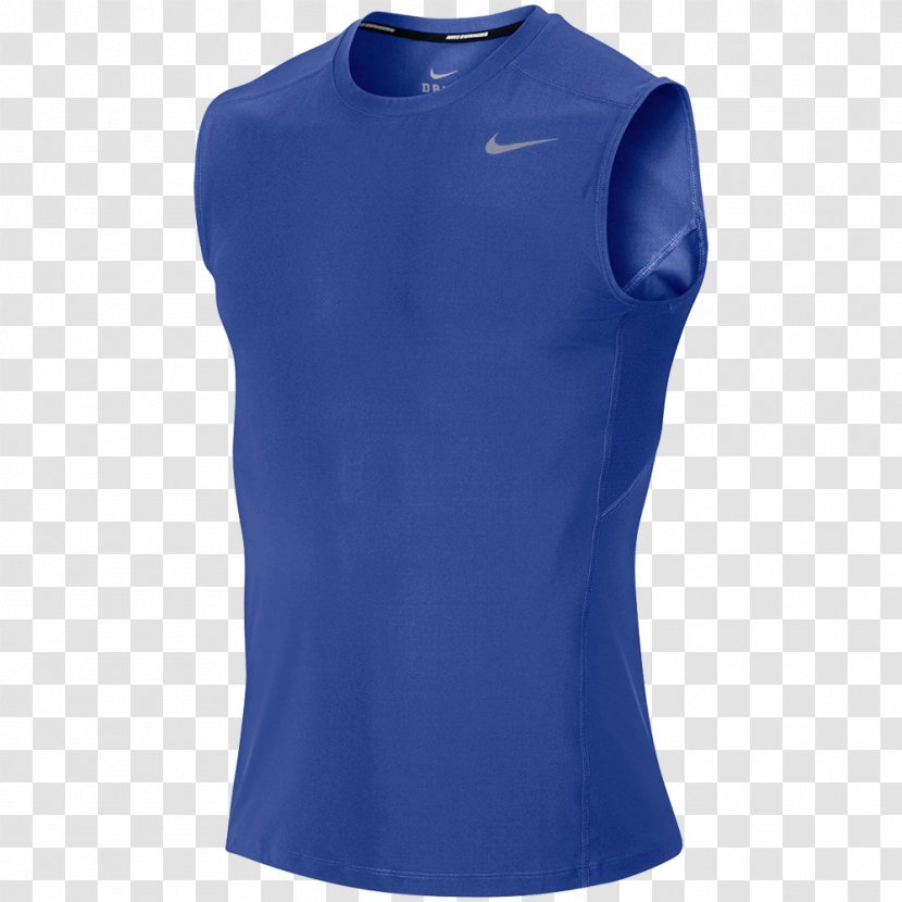 T-shirt Blue Nike Tracksuit Sleeveless Shirt - Electric Transparent PNG